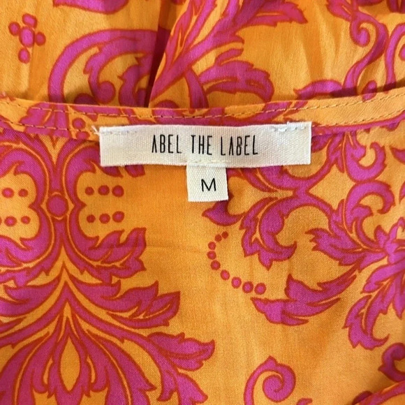 Anthropologie Paisley Print Hi Low Flutter Sleeve Midi Maxi Dress Size 10 Flowy - Picture 6 of 8